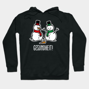 Gesundheit bless you snowman funny Christmas snow Hoodie